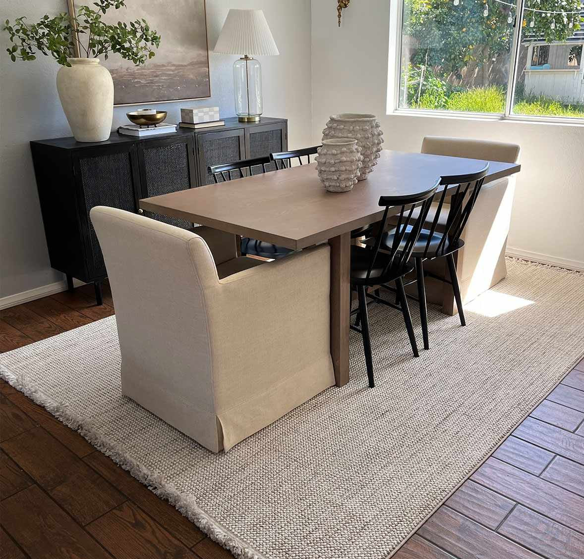 Gowan Beige Area Rug