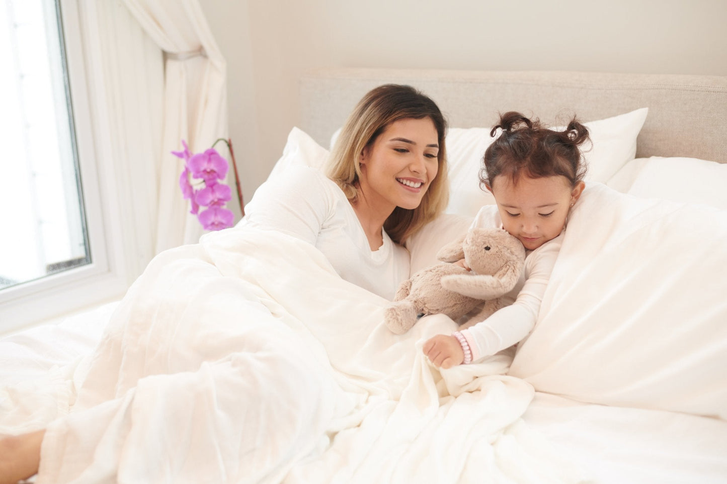 Pristine White Oversized Bamboo Blanket