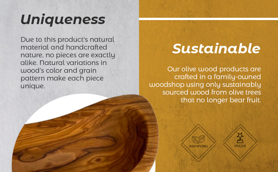 Mediterranean Olive Wood Bowl