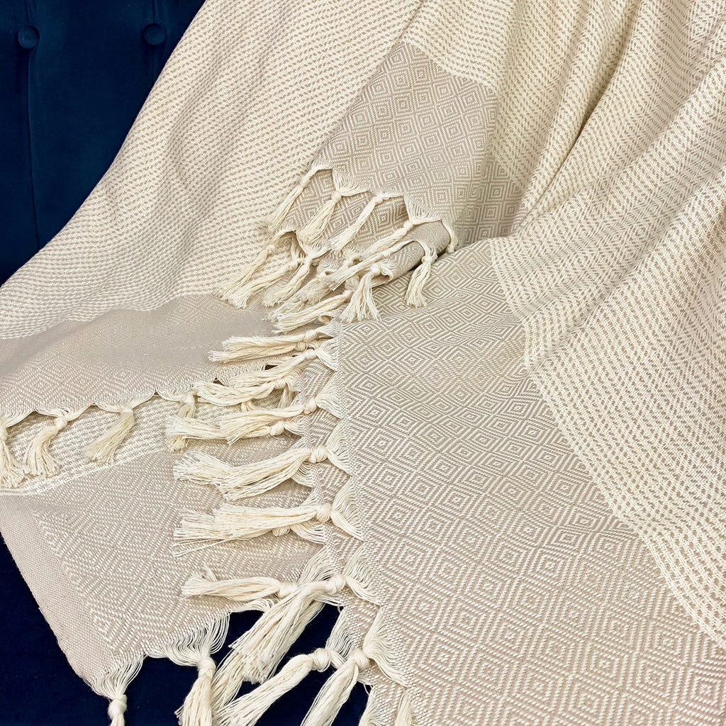 Diamond Stripe Throw