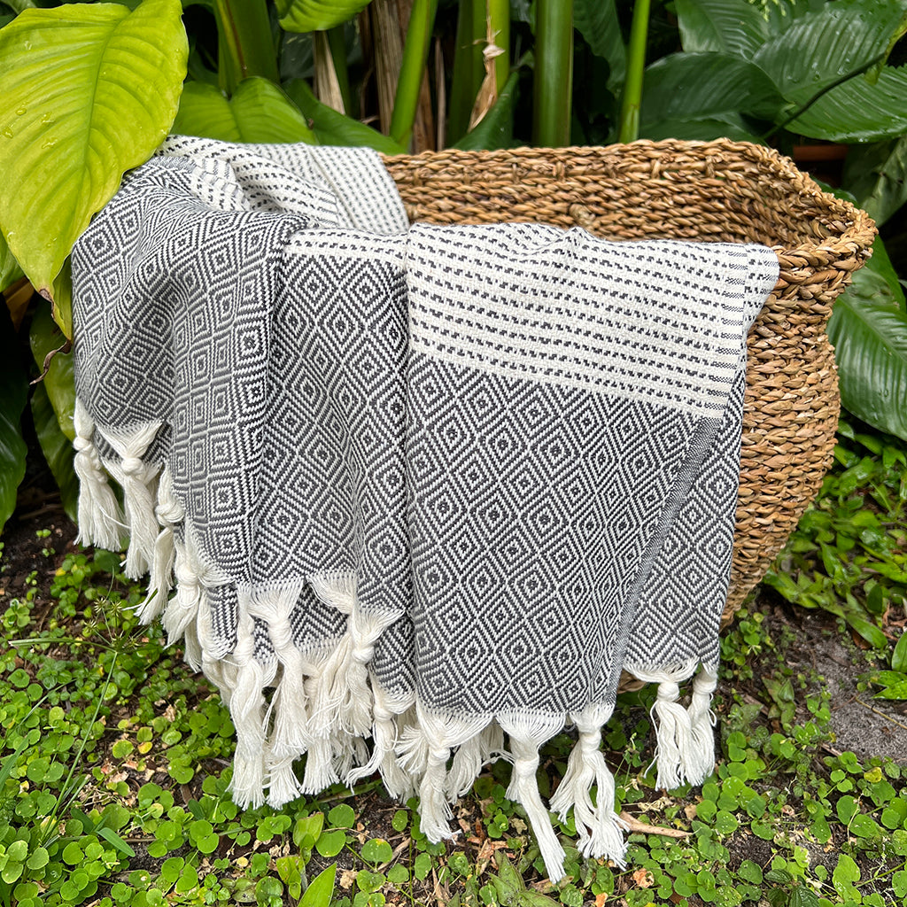 Diamond Stripe Throw