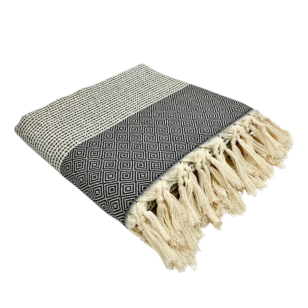 Diamond Stripe Throw