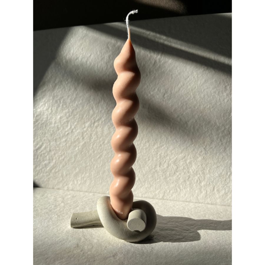 Knot Concrete Candle Holder