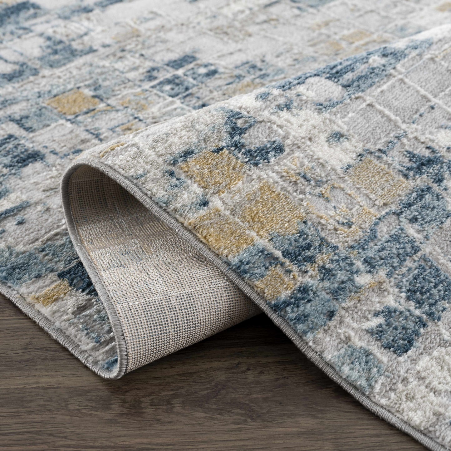 Liveri Abstract Blue Area Rug