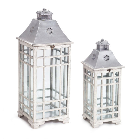 Floor Lantern Candle Holders (set of 2)