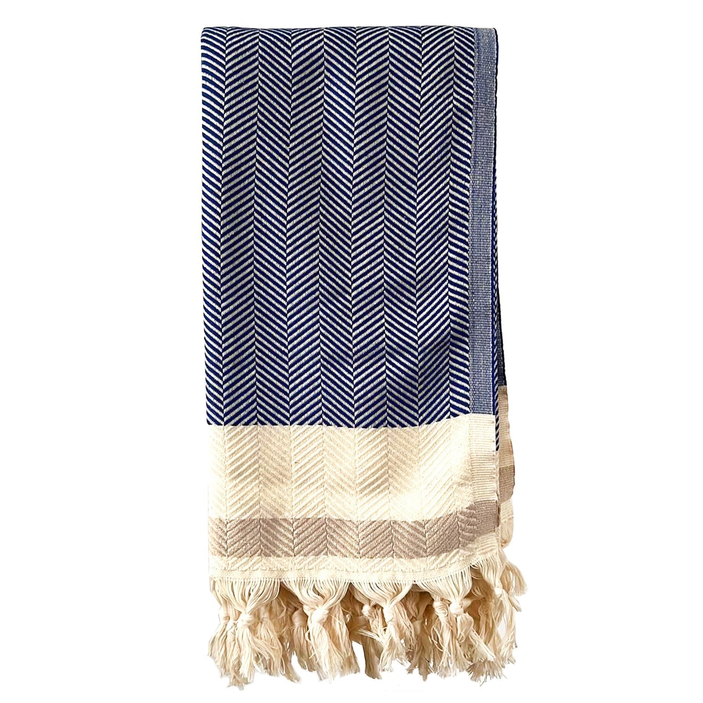 Pipa Blue Throw Blanket