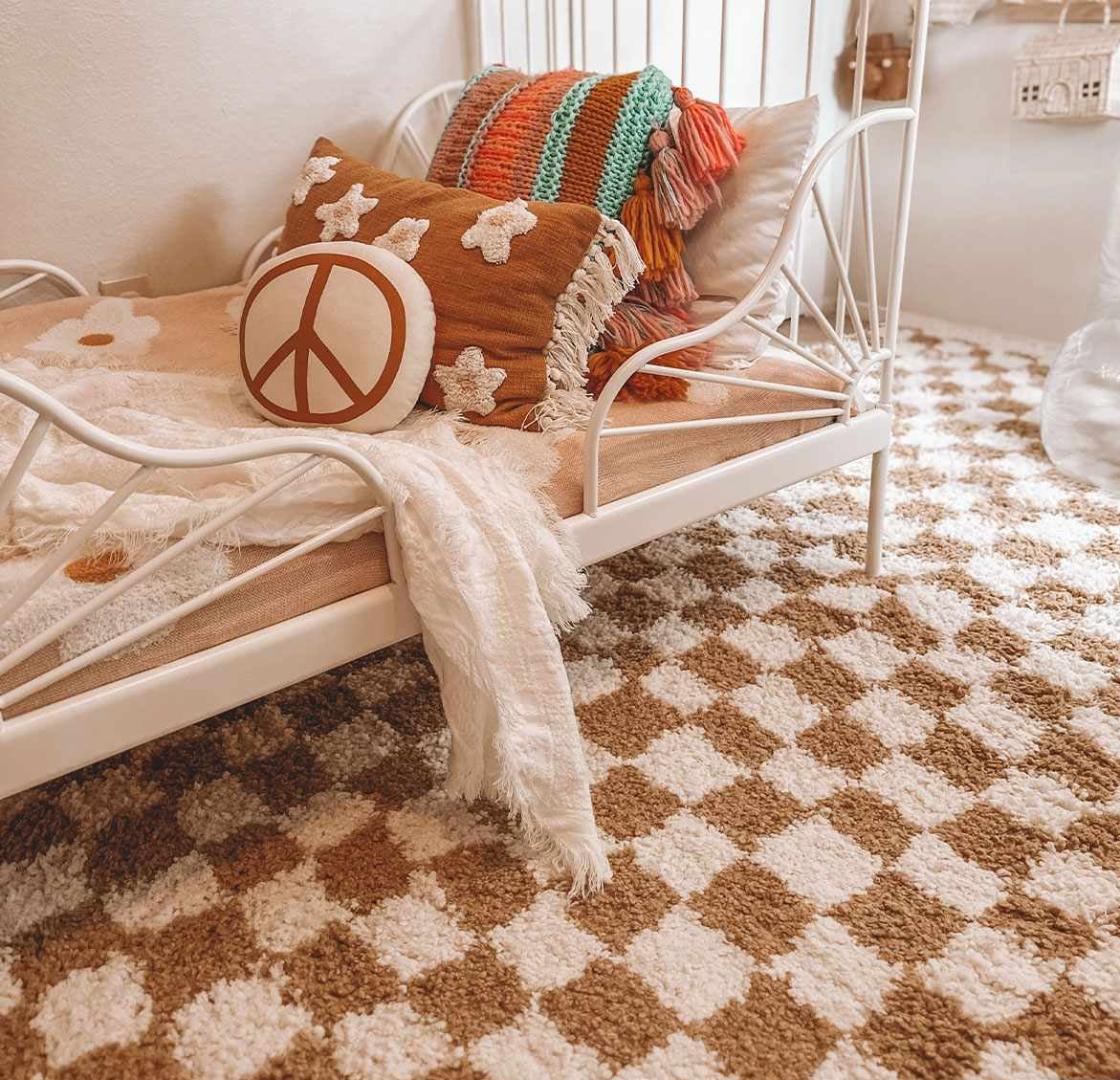 Kieu Checkered Area Rug