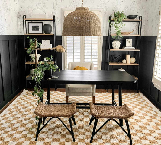 Kieu Checkered Area Rug