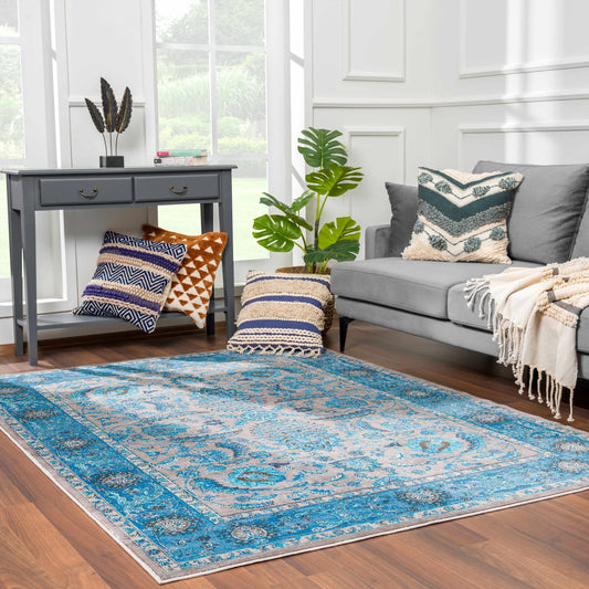 Mardina Turquoise Area Rug
