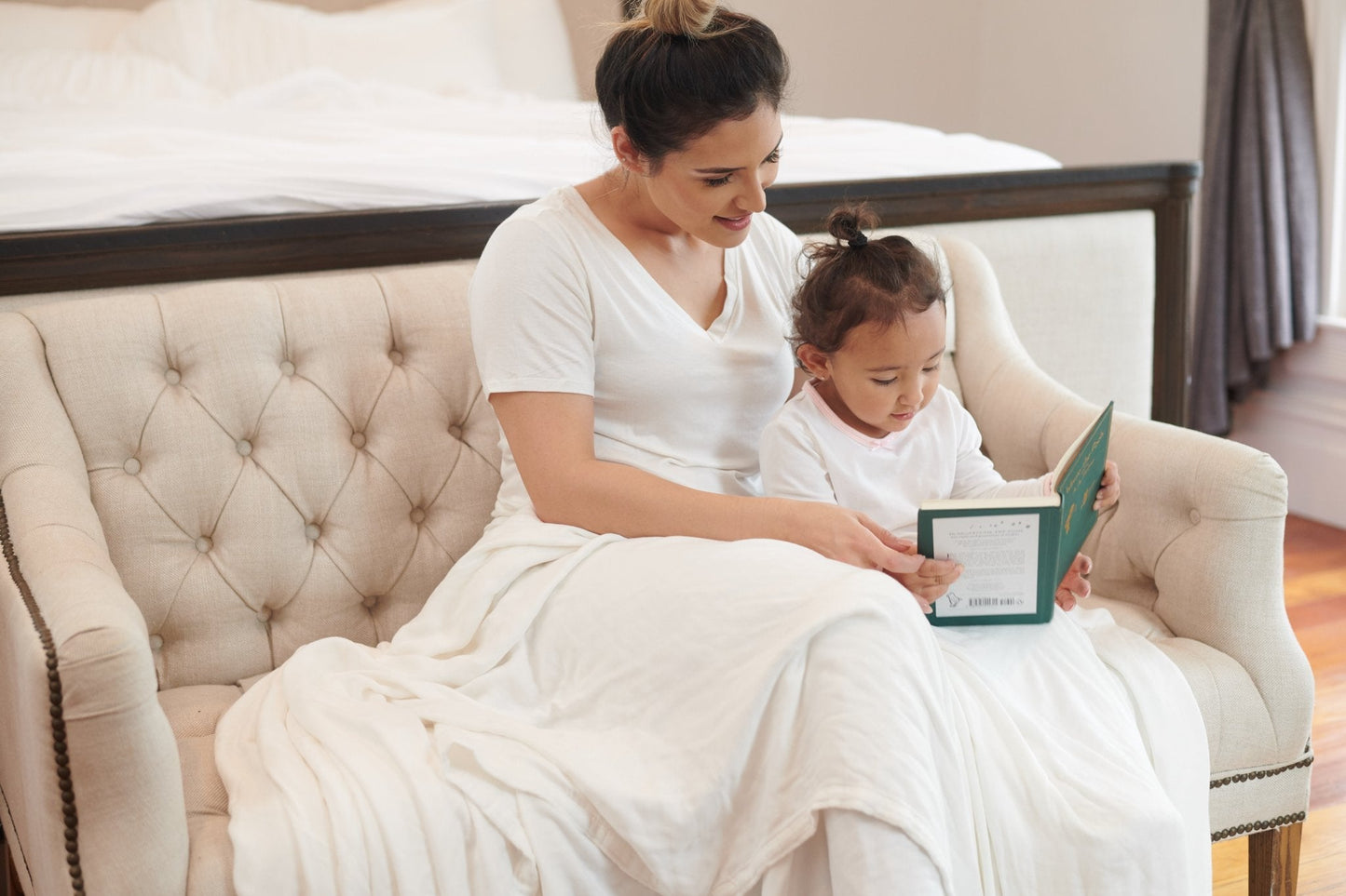 Pristine White Oversized Bamboo Blanket