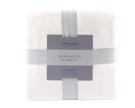 Pristine White Oversized Bamboo Blanket