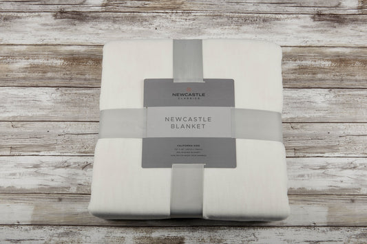 Pristine White Oversized Bamboo Blanket