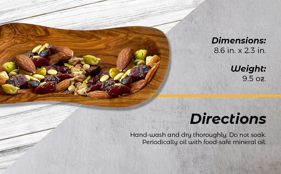 Mediterranean Olive Wood Bowl