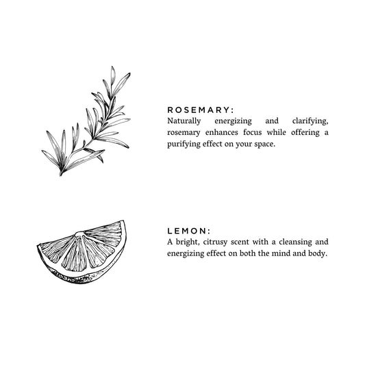 Rosemary + Lemon Candle