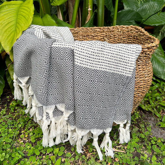 Diamond Stripe Throw