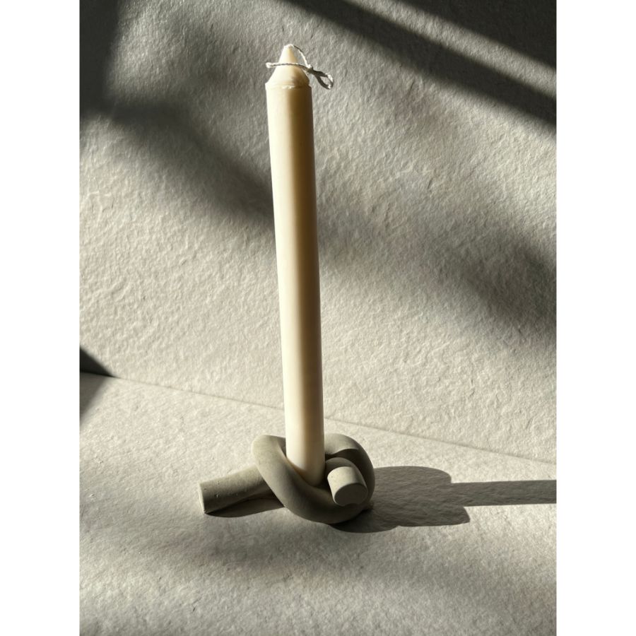 Knot Concrete Candle Holder