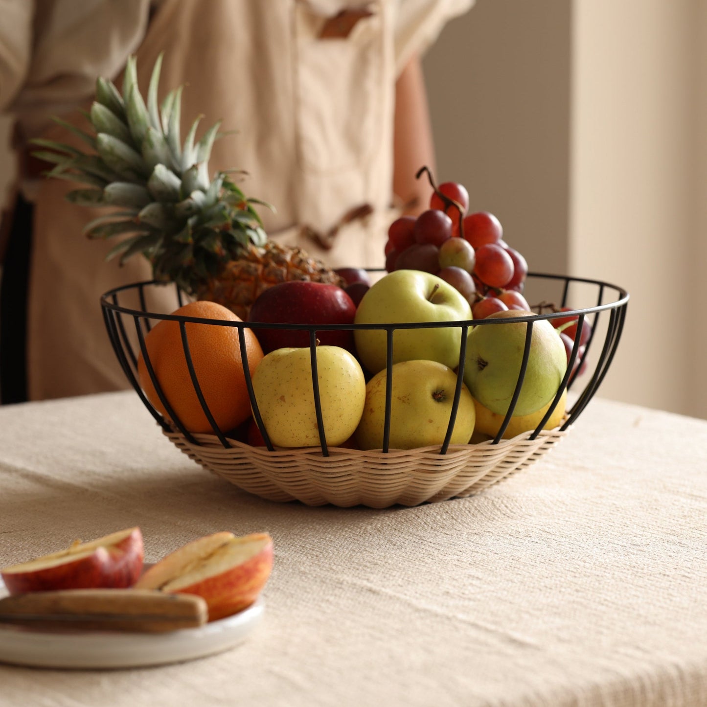 Cabo Rattan Basket