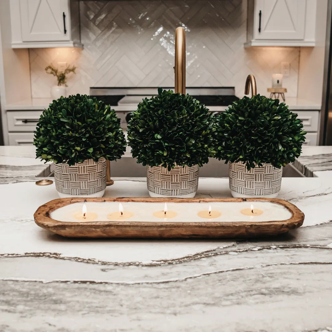 Vintage Flannel - 5-Wick Dough Bowl Soy Candle