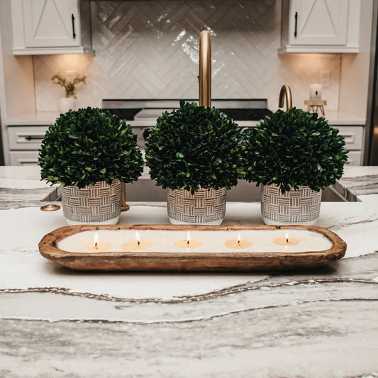 Vintage Flannel - 5-Wick Dough Bowl Soy Candle