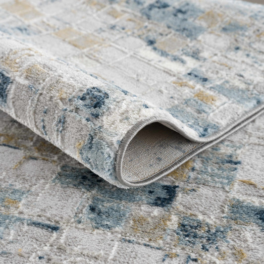 Liveri Abstract Blue Area Rug
