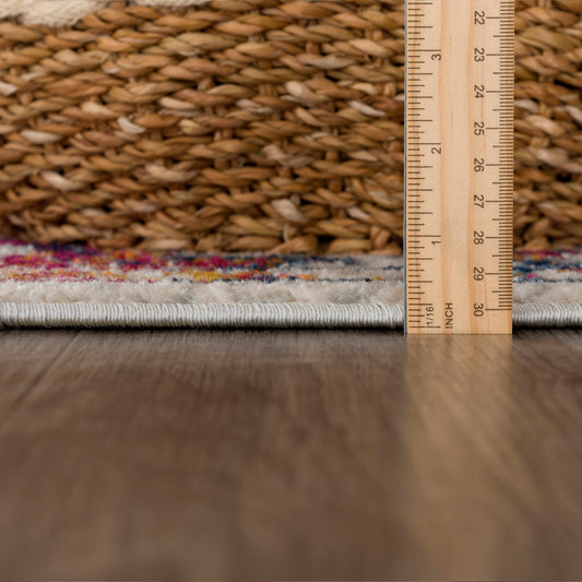 Vintage Orange Area Carpet