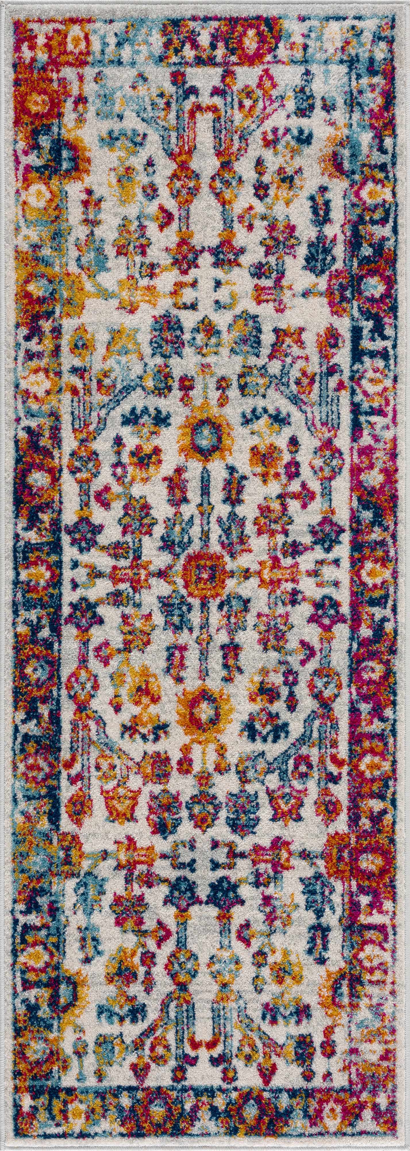 Vintage Orange Area Carpet