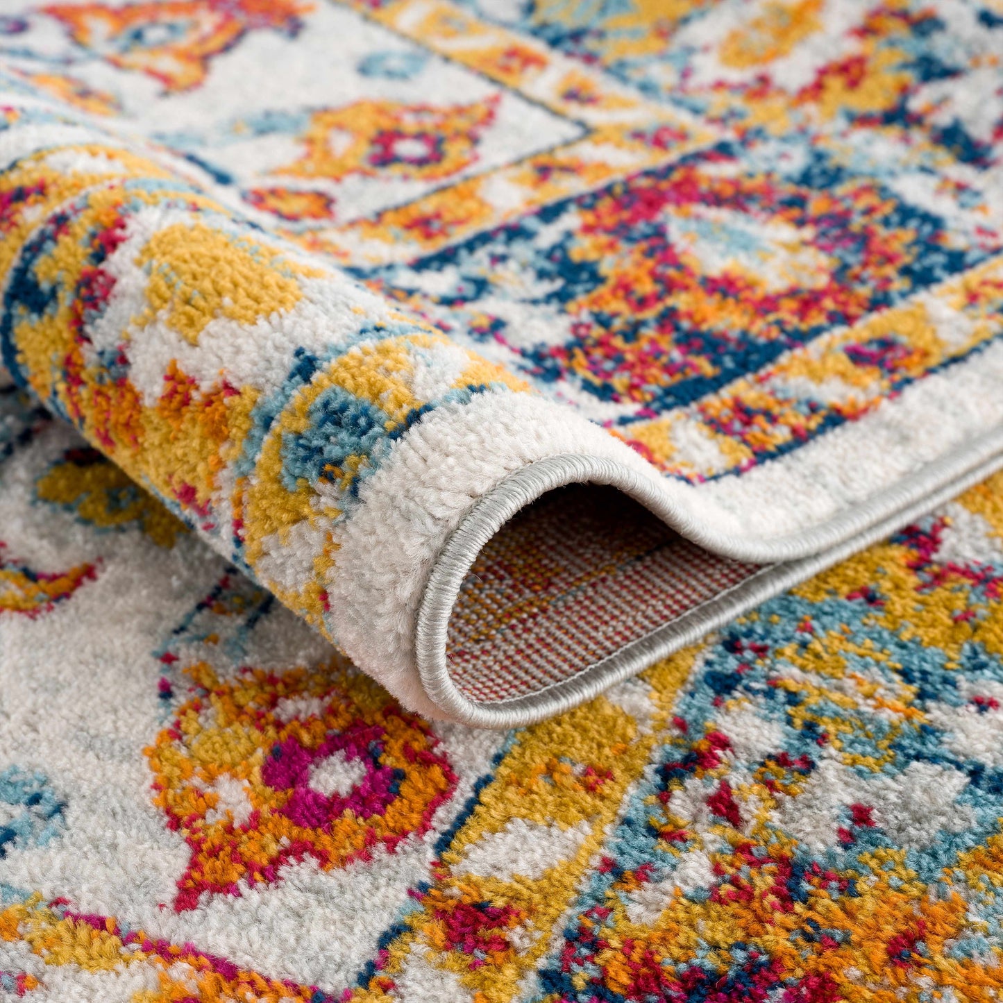 Vintage Orange Area Carpet