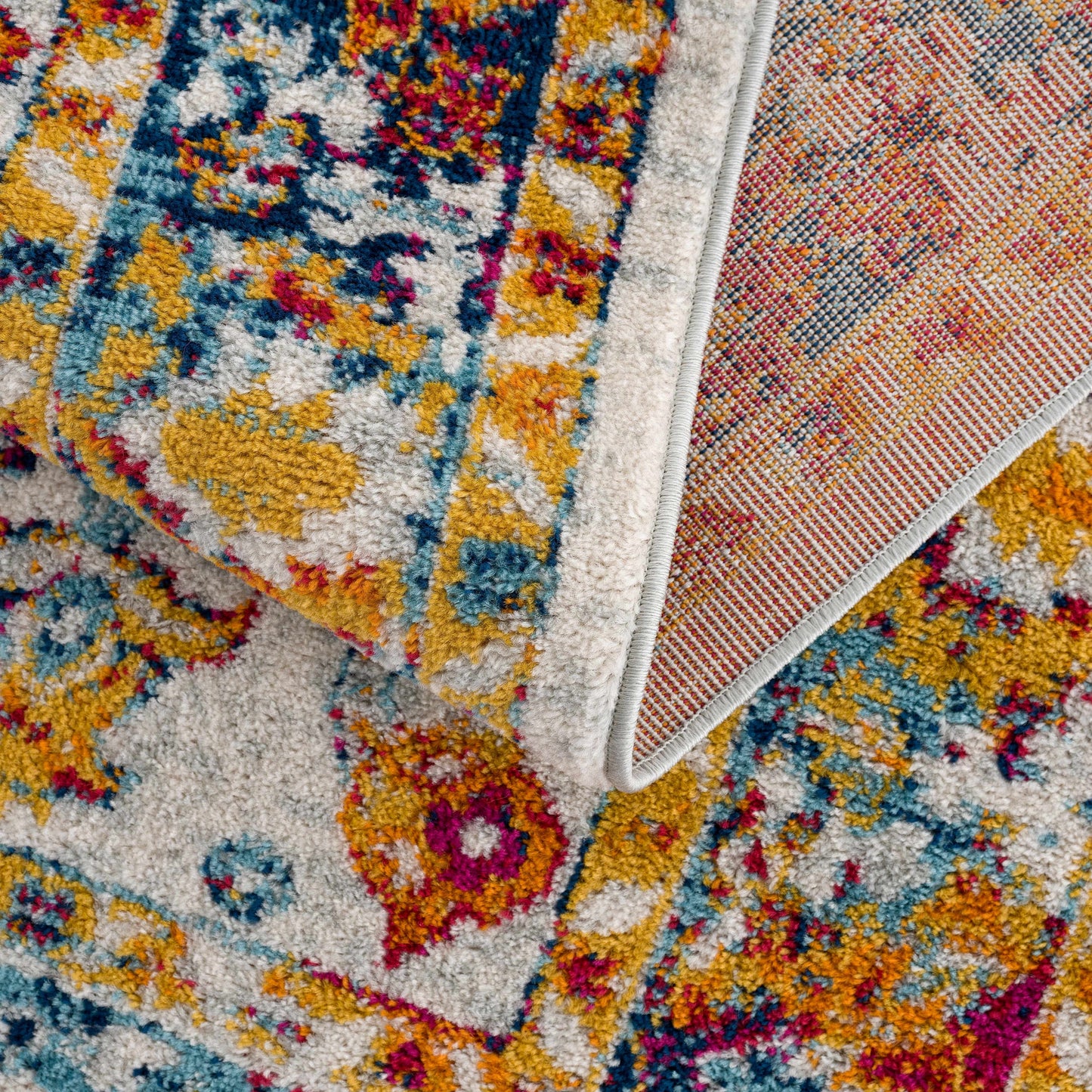 Vintage Orange Area Carpet
